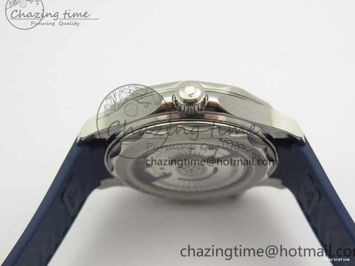 0321 Lightweight 2018 Seamaster Diver 300M VSF 1:1 Best Edition Blue Ceramic Blue Dial on Blue Rubber Strap A8800 V2 (Black Balance Wheel) 7961